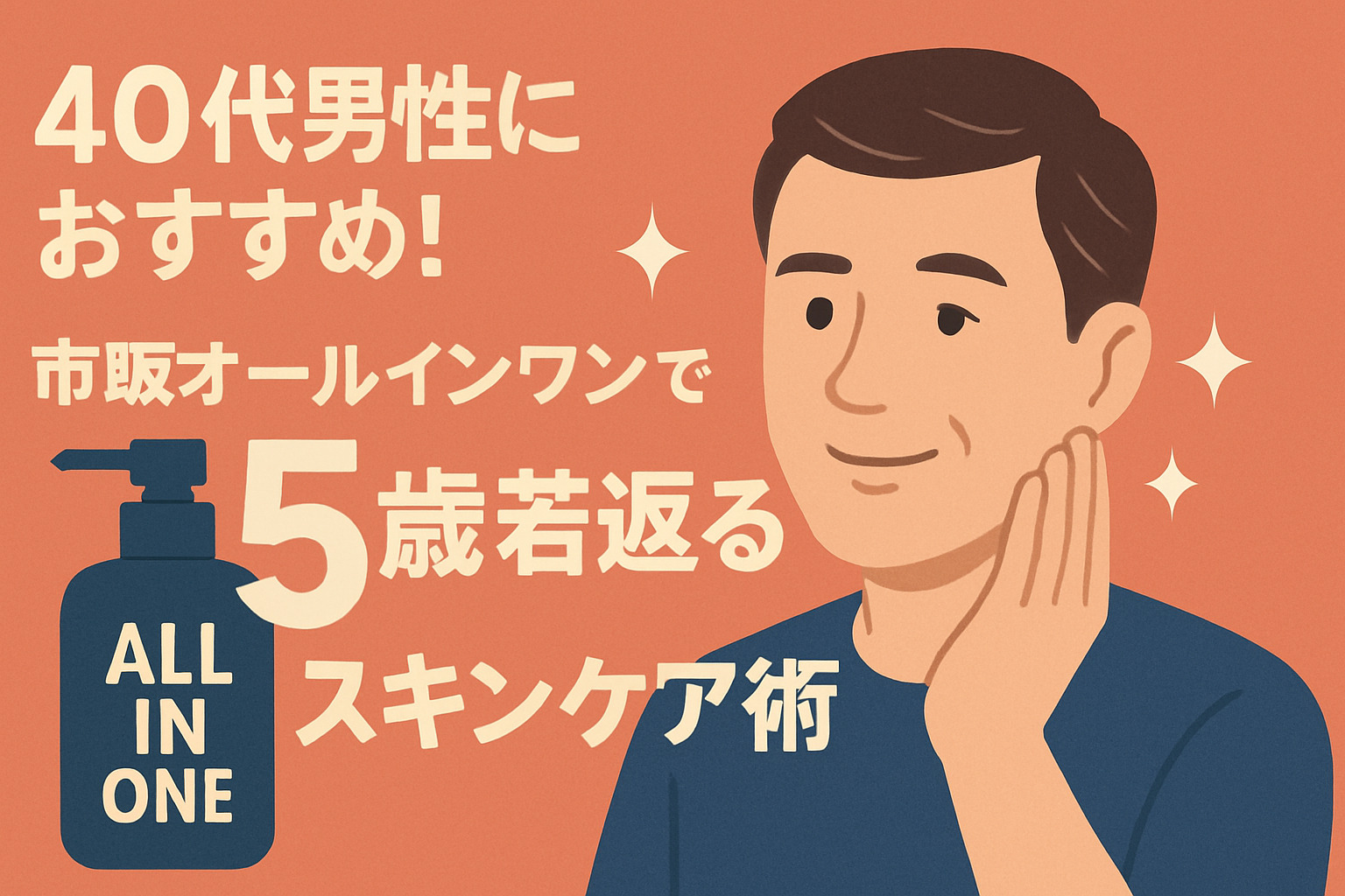 40代男性 スキンケア オールインワン 市販