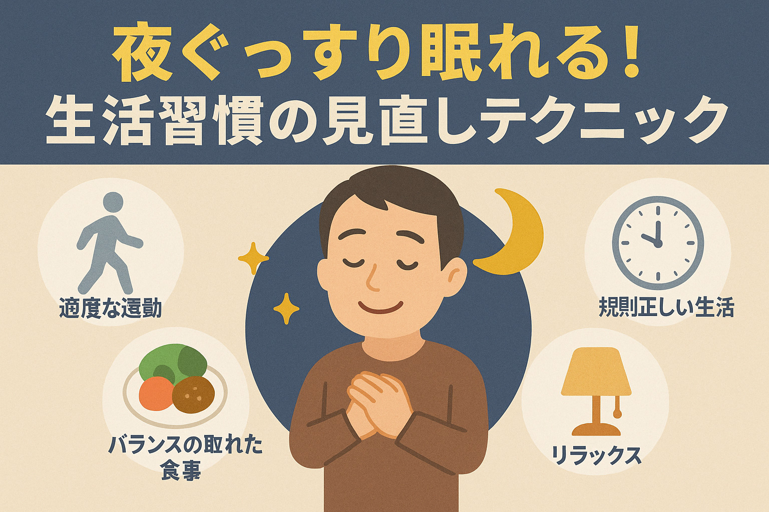 40代 男性 睡眠 改善 方法