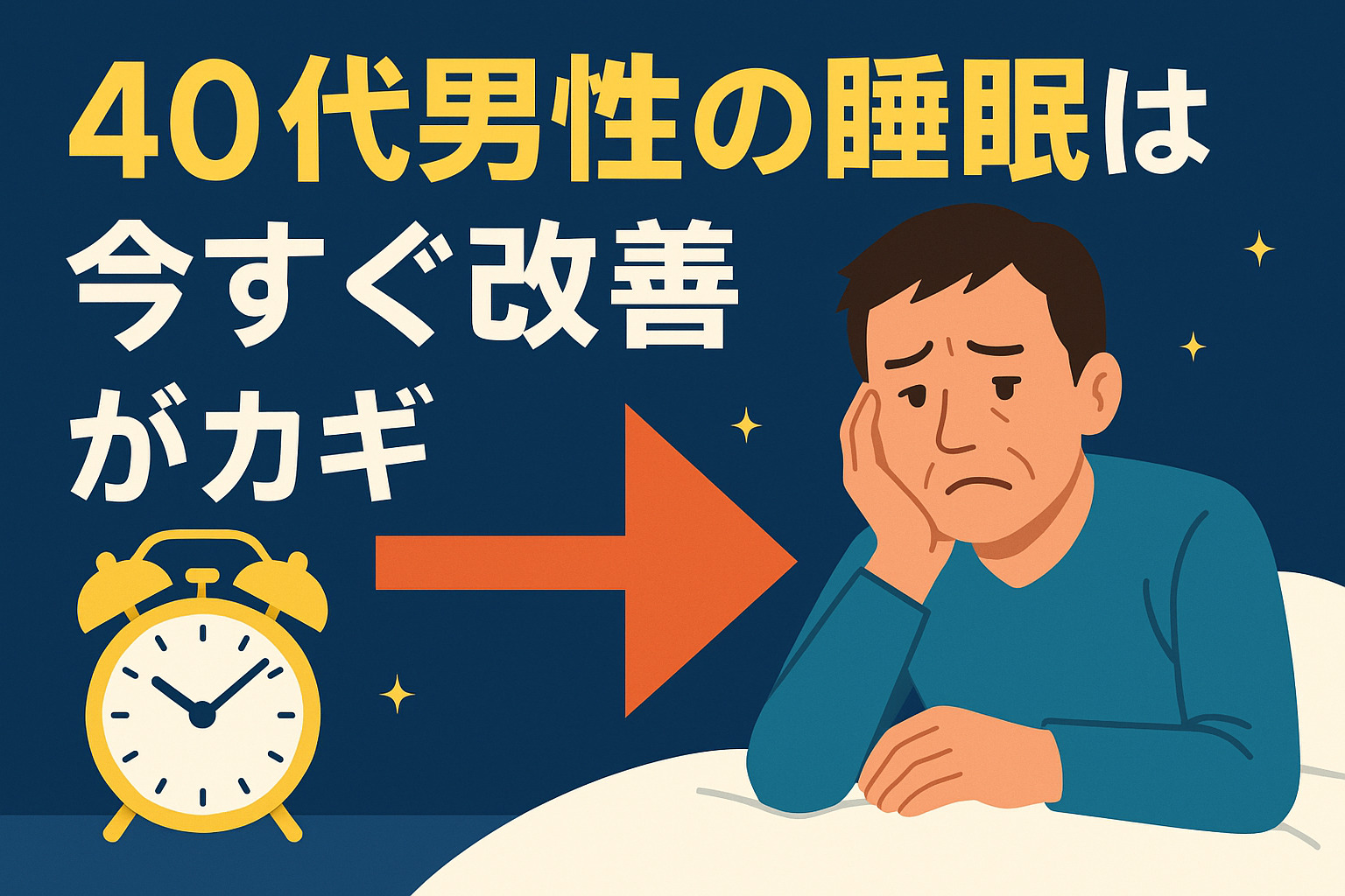 40代 男性 睡眠 改善 方法