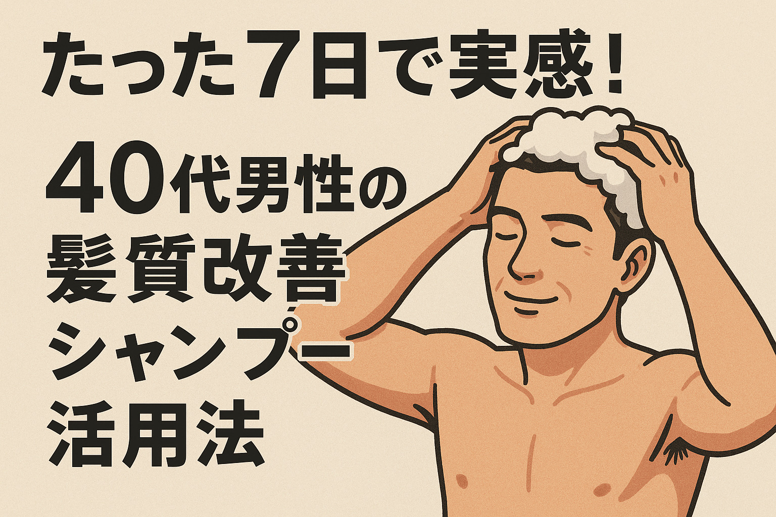 40代 男性 髪質 改善 シャンプー